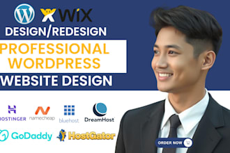 build wordpress website on bluehost, namecheap, siteground, godaddy, dreamhost