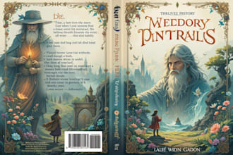 illustrate fantasy and children book cover design
