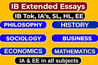 help with tok exhibitions, ib extended essay, math, economics, ess ia ee sl hl