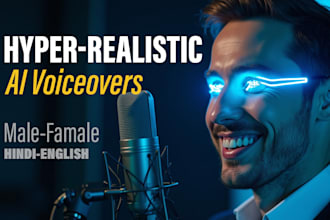generate human like english and hindi ai voice overs
