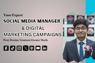 work as your digital marketing and social media manager