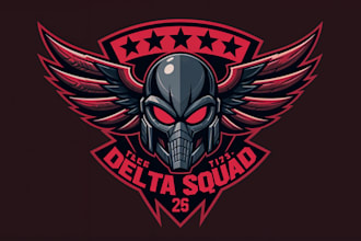 design a high quality vector mascot military logo
