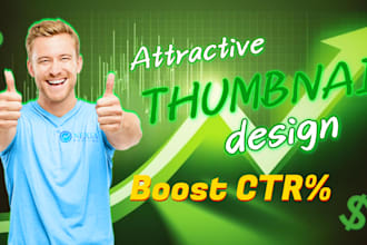 design eye catching youtube thumbnail and documentary videos