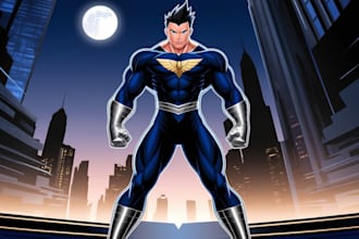 make super hero character design