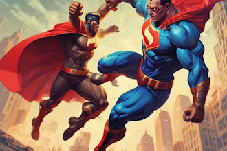 illustrate a superhero pop art portraits