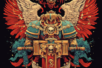 draw warhammer 40k figures with old school