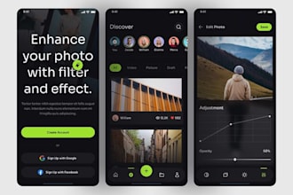 develop camera app, photo editing app, video editing app, face recognition app