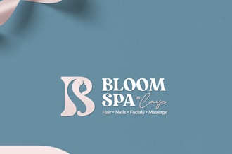 do gorgeous yoga health natural spa beauty fitness and wellness logo design