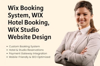 wix membership website wix studio design wix hotel booking system wix redesign
