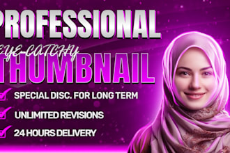 design eye catching gaming, podcast, and roblox thumbnails for youtube