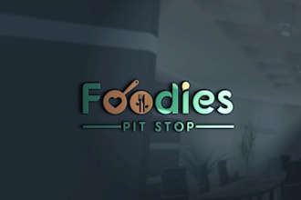make modern food drinks bbq bar bakery restaurant logo and any graphics design