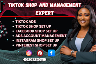 manage tiktok shop set up tiktok ads fb ig meta shop ads marketing manager