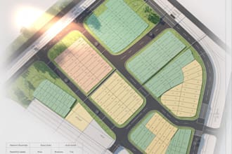 do land subvision, map, site plan, plot plan, and pe stamp approval