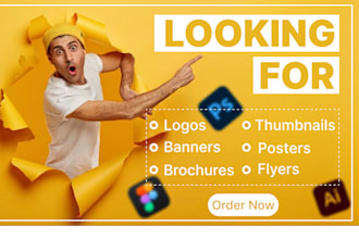 professionally design logo, flyers, thumbnails, websites, and canva