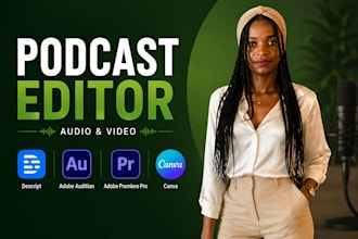 be your professional podcast  editor