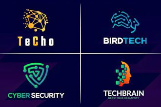design professional modern minimalist tech crypto technology and security logo