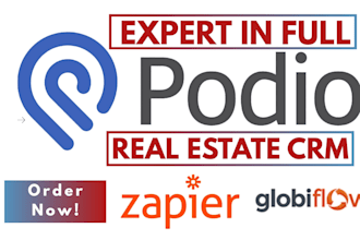 setup podio crm real estate zapier integration globiflow workflow follow up boss