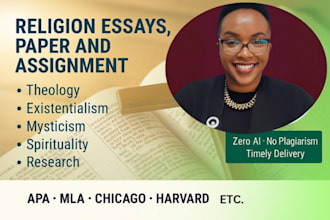 write religion, theology, existentialism, mysticism and spirituality research