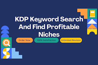 do KDP keyword search and find profitable niches