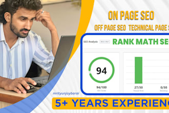 guaranteed 100 percent on page SEO with rank math