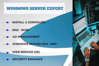 install the windows server and the dc for you