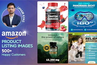 design amazon listing images, product pictures, premium infographics