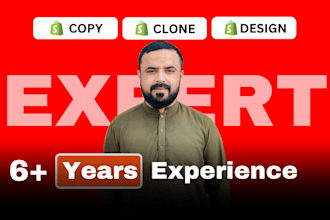 copy clone duplicate or redesign a high converting shopify store