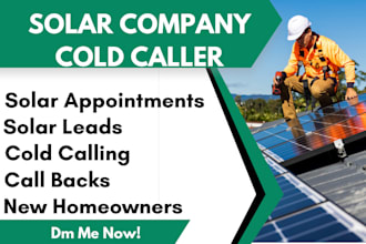 solar cold call, solar cold caller, set solar appointments for solar company