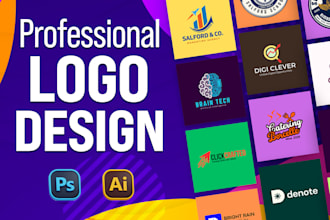 create modern minimalist logo design for your brand or company