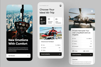develop helicopter booking app private air travel app helicopter rental app