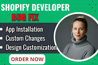 do shopify bug fixing, shopify custom coding, theme liquid customization and SEO