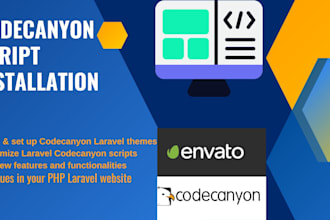 install codecanyon laravel script and fix your PHP laravel website