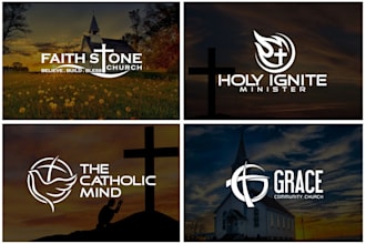 design a church, apostle, bishop seal, religious, ministry and business logo