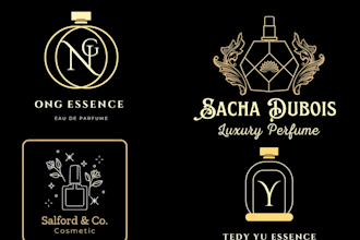do a modern luxury fashion and beauty brand logo and any graphics design