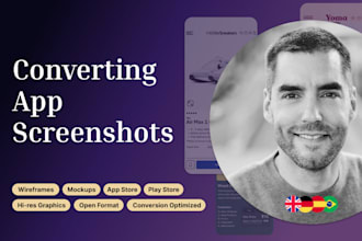 design high converting app screenshots for apple and play store