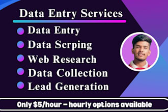 be VA for fast excel data entry, copy paste, web research and lead generation