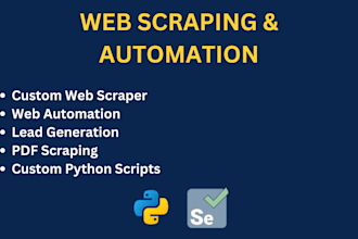 do python web scraping, automation, data extraction, data mining, web scraper