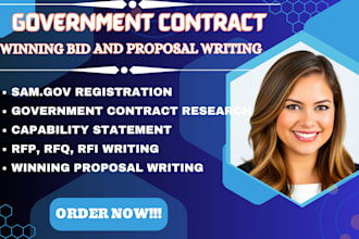 do government contract write winning bid proposal capability statement