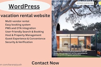 build a vacation rental website, airline website, hotel booking website