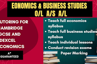 teach economics ordinary and advance level