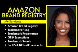 do amazon brand registry trademark registration trademark filing gtin exemption