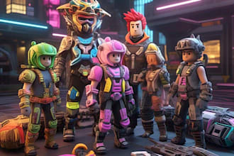 custom roblox 3d models, ugc items, game assets, accessories, props, and render