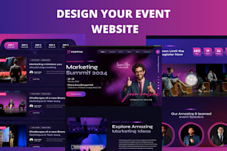 build event management website, event website, event ticket website for sales