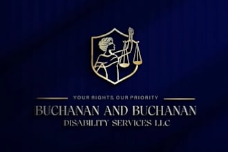 do professional modern legal attorney law firm logo and any graphics design