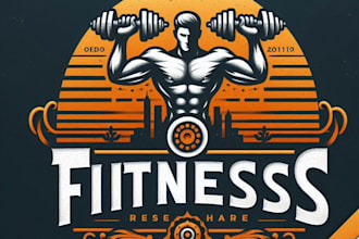design modern artistic fitness logo