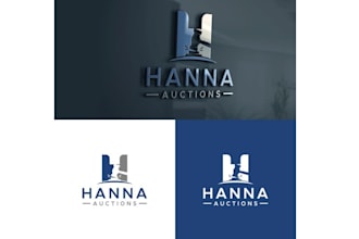 design actions hanna plumbing energy industrial business logo