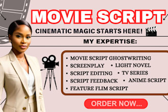 do movie script tv series light novel film script