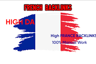 do 25 high trust flow france backlinks for french SEO link building