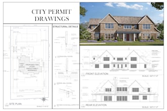do city permit site plans, floor plans, and blueprints in autocad