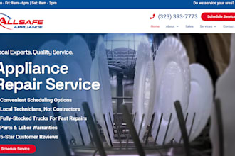 design appliance repair website kitchen repair website home appliance website